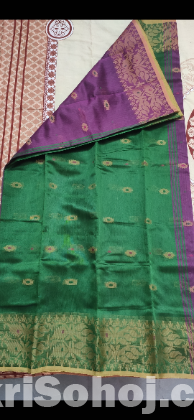 Half silk monipuri motive sharee for sale